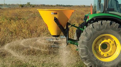 skid steer seed spreader|john deere tractor mounted spreader.